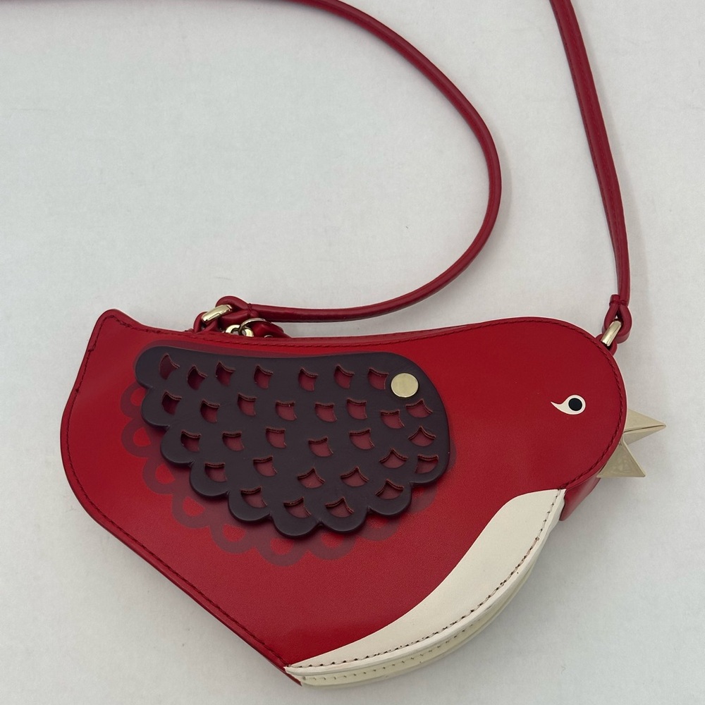KATE SPADE NEW YORK Ooh La La Red Carpet Bird Crossbody Bag